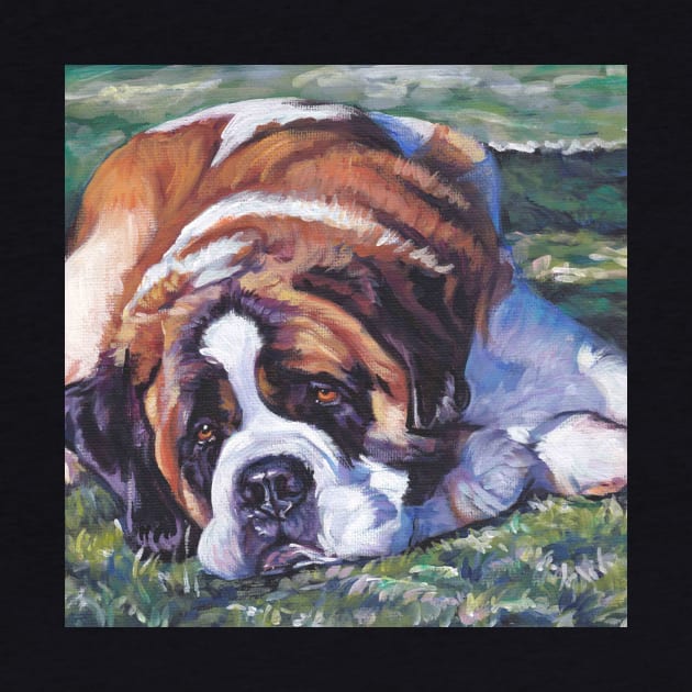 Saint Bernard Fine Art Painting by LASHEPARD